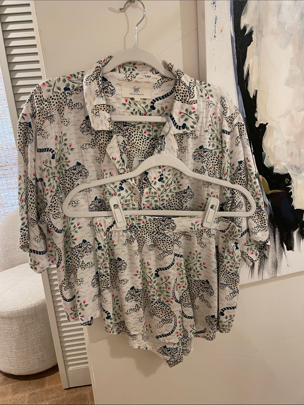Printfresh ECO SATIN sweet dreams pj set xs